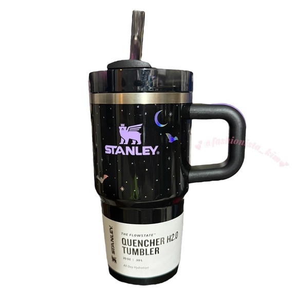 2025 Halloween Stanley Spellcast Black 20 Oz Tumbler with bat design NEW - Picture 1 of 3